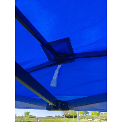 Barnum pliant 3x4,5 Bleu Acier avec parois ATB