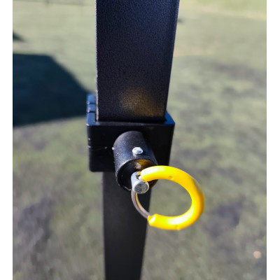 Barnum pliant 3x6 Rouge Acier avec parois ATB