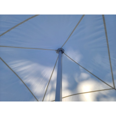 Barnum 3x3 pro Blanc Aluminium avec parois ATB