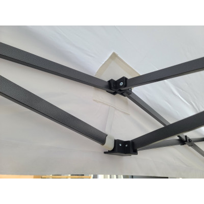 Barnum pliant 2x3 Blanc Acier sans Mur de côté ATB