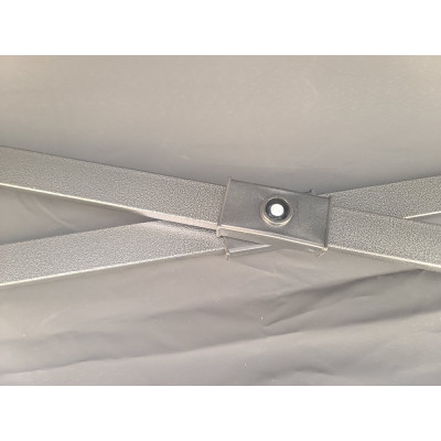 Barnum pliant 3x3 Noir Acier avec parois ATB