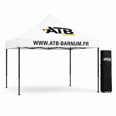 Barnum pliant 3x3 Logo Blanc ATB-Barnum