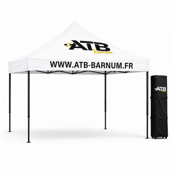 Barnum pliant 3x3 Logo Blanc ATB-Barnum