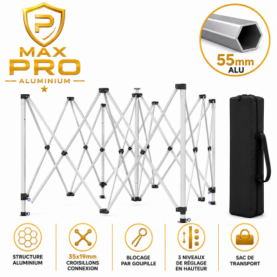 Structure pliante Pro Aluminium gamme 55 mm