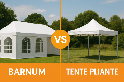 Barnum vs tente pliante : quelles différences ?
