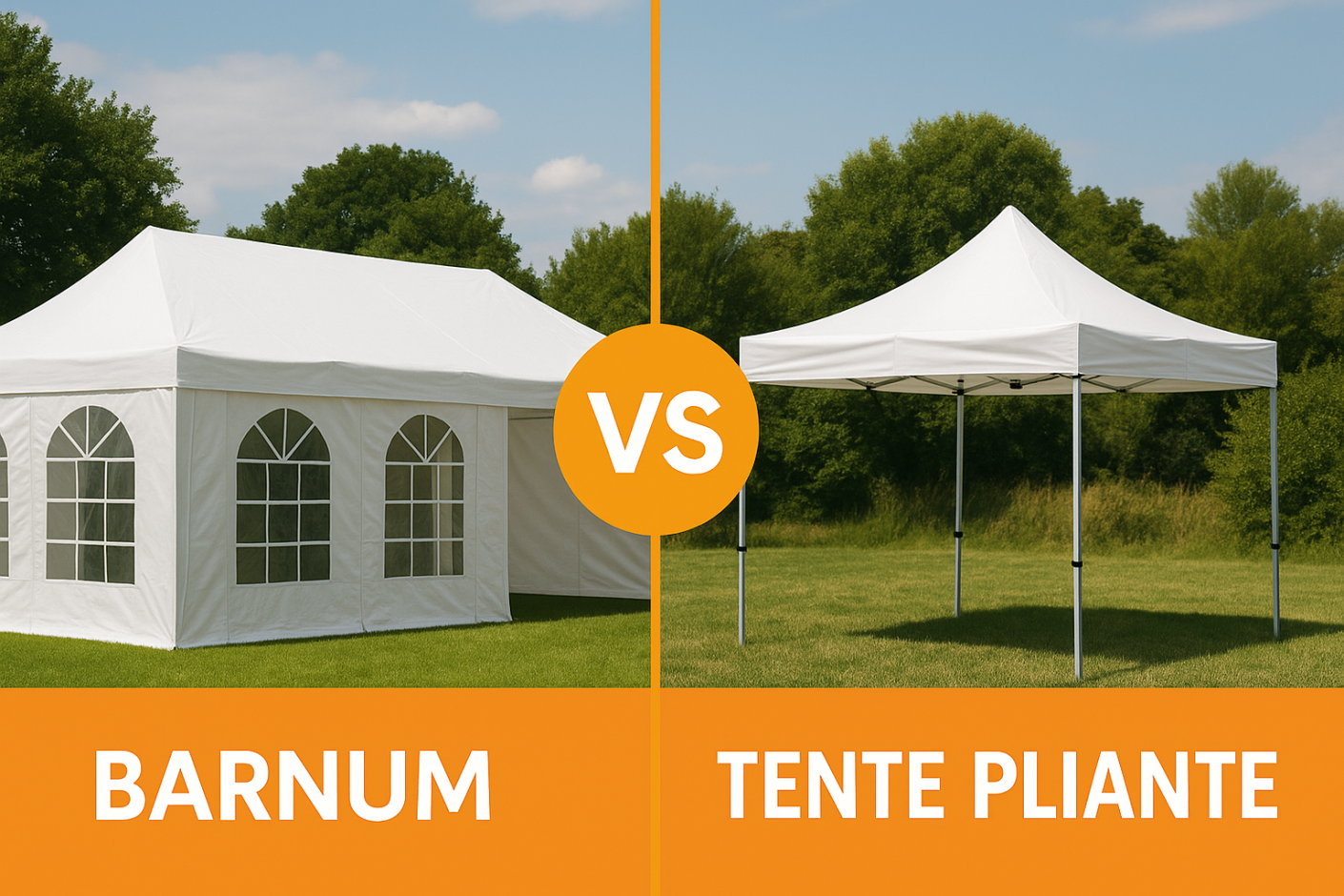 Barnum vs tente pliante : quelles différences ?