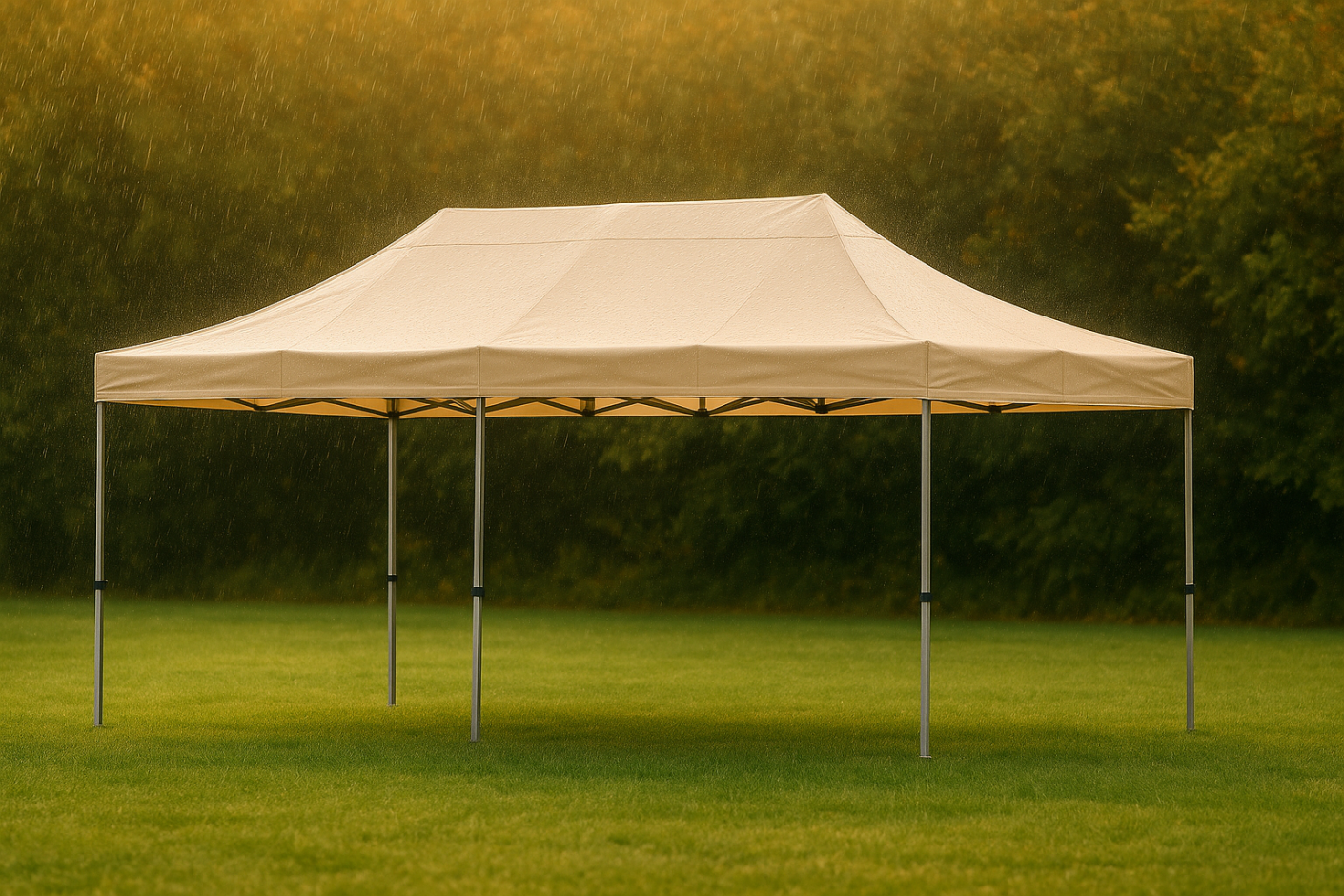 Barnum pliant étanche : comment être sûr qu’il résiste à la pluie ?