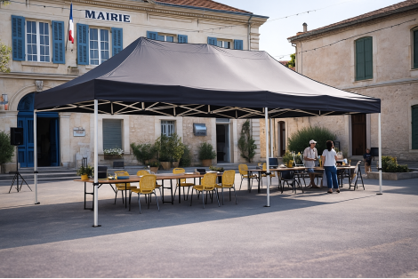 La tente pliante un allié indispensable pour les animations de votre mairie